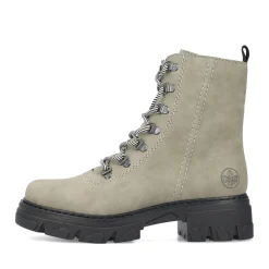 Outlet Rieker Damskie Buty Motocyklowe W Kolorze Mietowo-Zielonym