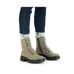 Outlet Rieker Damskie Buty Motocyklowe W Kolorze Mietowo-Zielonym