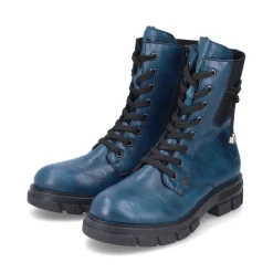Clearance Rieker Damskie Buty Motocyklowe W Kolorze Benzyny-Czarne
