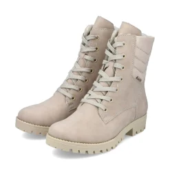 Hot Rieker Damskie Buty Motocyklowe W Kolorze Szampanskim