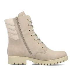 Hot Rieker Damskie Buty Motocyklowe W Kolorze Szampanskim