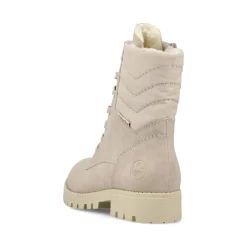 Hot Rieker Damskie Buty Motocyklowe W Kolorze Szampanskim