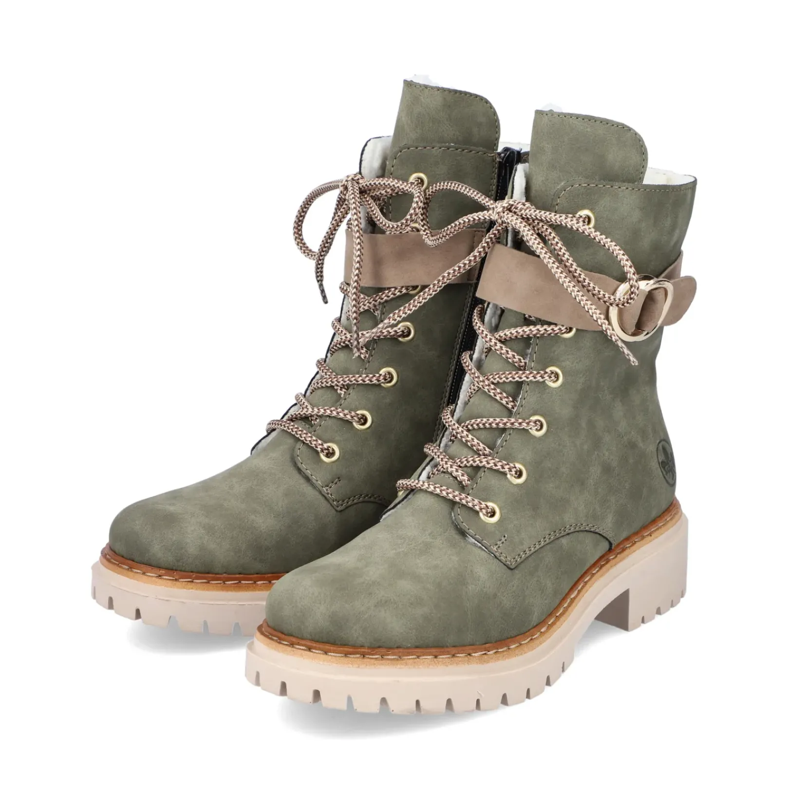 Online Rieker Damskie Buty Motocyklowe W Kolorze Zielonym