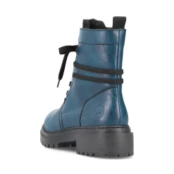 Fashion Rieker Damskie Buty Motocyklowe W Kolorze Niebiesko-Niebieskim