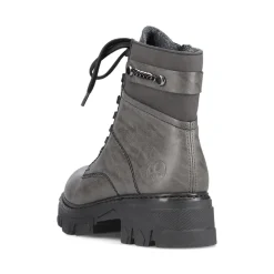 Clearance Rieker Damskie Buty Motocyklowe W Kolorze Ksiezycowoszarym