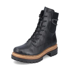 Fashion Rieker Damskie Buty Motocyklowe , Asfaltowe, Czarne