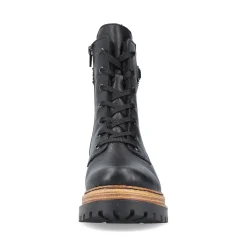 Fashion Rieker Damskie Buty Motocyklowe , Asfaltowe, Czarne