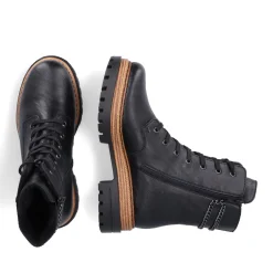 Fashion Rieker Damskie Buty Motocyklowe , Asfaltowe, Czarne