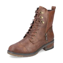 Clearance Rieker Damskie Buty Motocyklowe W Kolorze Czekoladowo-Brazowym