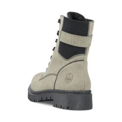 Outlet Rieker Damskie Buty Motocyklowe W Kolorze Szaro-Zielonym