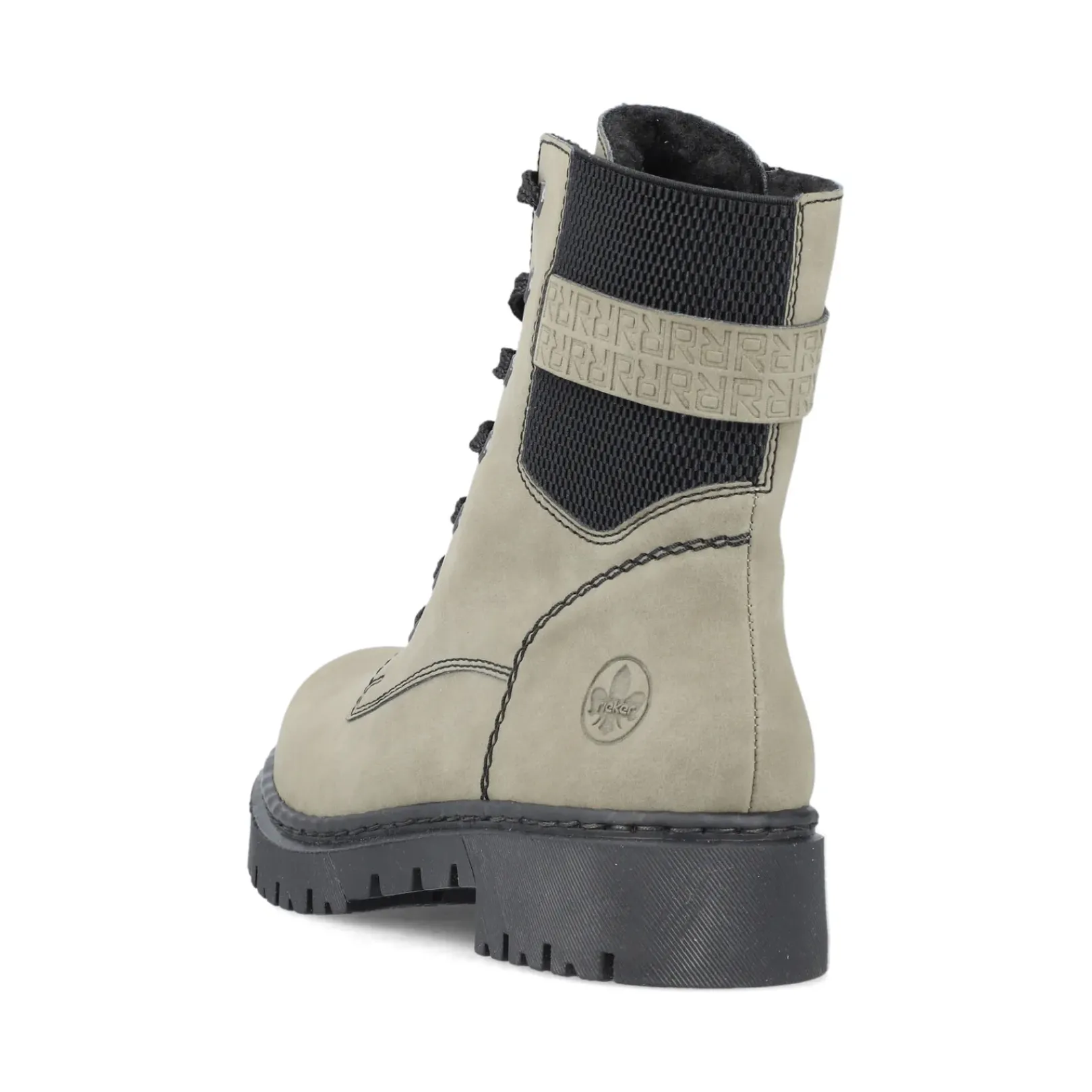 Outlet Rieker Damskie Buty Motocyklowe W Kolorze Szaro-Zielonym