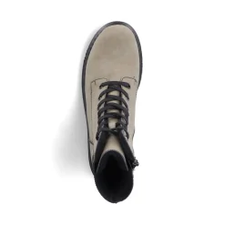 Outlet Rieker Damskie Buty Motocyklowe W Kolorze Szaro-Zielonym