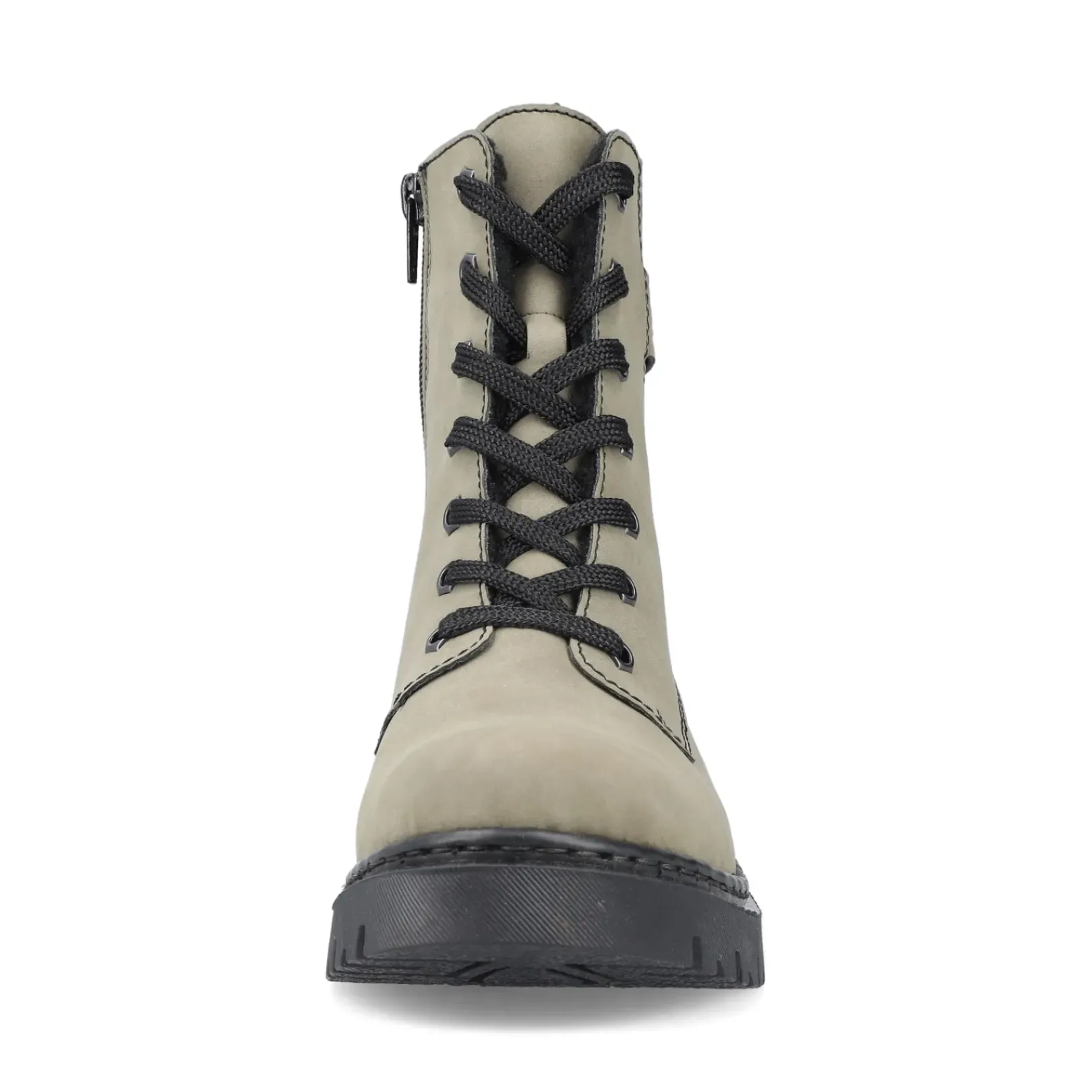 Outlet Rieker Damskie Buty Motocyklowe W Kolorze Szaro-Zielonym