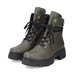 Best Rieker Damskie Buty Motocyklowe W Kolorze Khaki W Kolorze Zielonym