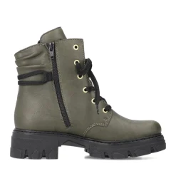 Best Rieker Damskie Buty Motocyklowe W Kolorze Khaki W Kolorze Zielonym