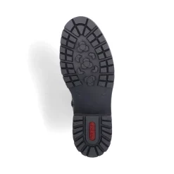 Best Rieker Damskie Buty Motocyklowe W Kolorze Czarnym, Blyszczacym