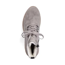 Fashion Rieker Damskie Buty Motocyklowe W Kolorze Srebrnoszarym