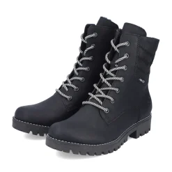 Fashion Rieker Damskie Buty Motocyklowe , Asfaltowe, Czarne