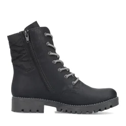 Fashion Rieker Damskie Buty Motocyklowe , Asfaltowe, Czarne