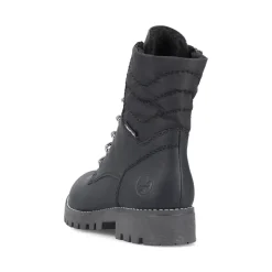 Fashion Rieker Damskie Buty Motocyklowe , Asfaltowe, Czarne