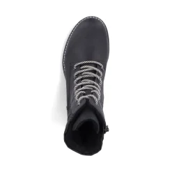 Fashion Rieker Damskie Buty Motocyklowe , Asfaltowe, Czarne