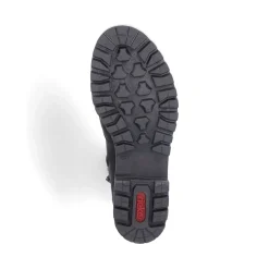 Fashion Rieker Damskie Buty Motocyklowe , Asfaltowe, Czarne