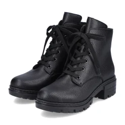 Discount Rieker Damskie Buty Motocyklowe W Kolorze Nocno-Czarnym