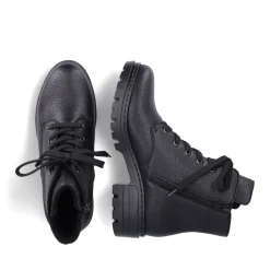 Discount Rieker Damskie Buty Motocyklowe W Kolorze Nocno-Czarnym