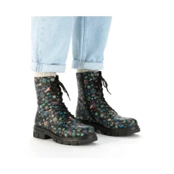 Sale Rieker Damskie Buty Motocyklowe W Kolorze Multi-Czarnym