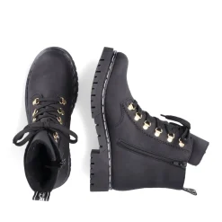 Outlet Rieker Damskie Buty Motocyklowe W Kolorze Kruczoczarnym