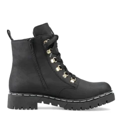 Outlet Rieker Damskie Buty Motocyklowe W Kolorze Kruczoczarnym