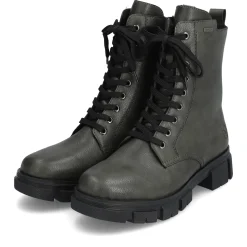 Outlet Rieker Damskie Buty Motocyklowe W Kolorze Granitowo-Szarym