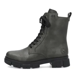 Outlet Rieker Damskie Buty Motocyklowe W Kolorze Granitowo-Szarym