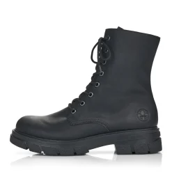 Discount Rieker Damskie Buty Motocyklowe W Kolorze Grafitowo-Czarnym
