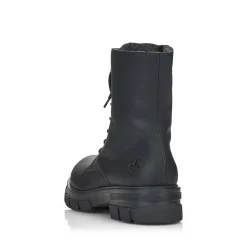 Discount Rieker Damskie Buty Motocyklowe W Kolorze Grafitowo-Czarnym