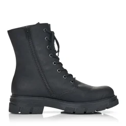 Discount Rieker Damskie Buty Motocyklowe W Kolorze Grafitowo-Czarnym