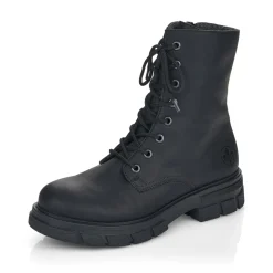 Discount Rieker Damskie Buty Motocyklowe W Kolorze Grafitowo-Czarnym