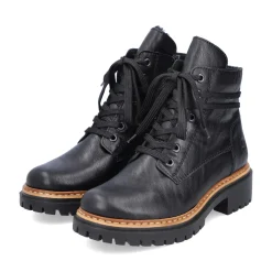 New Rieker Damskie Buty Motocyklowe W Kolorze Nocno-Czarnym