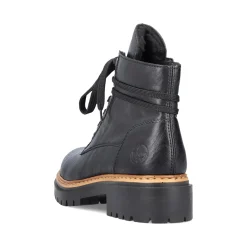 New Rieker Damskie Buty Motocyklowe W Kolorze Nocno-Czarnym
