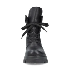 Best Rieker Damskie Buty Motocyklowe W Kolorze Nocno-Czarnym