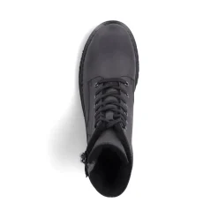 Hot Rieker Damskie Buty Motocyklowe W Kolorze Kruczoczarnym