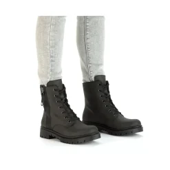 Hot Rieker Damskie Buty Motocyklowe W Kolorze Kruczoczarnym