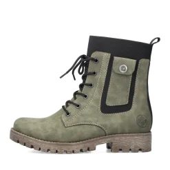 Fashion Rieker Damskie Buty Motocyklowe W Kolorze Zielonym