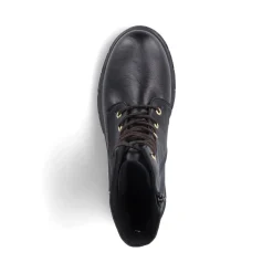 New Rieker Damskie Buty Motocyklowe W Kolorze Nocno-Czarnym
