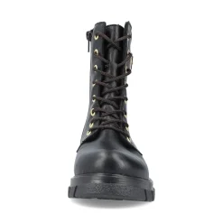 New Rieker Damskie Buty Motocyklowe W Kolorze Nocno-Czarnym