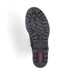 Hot Rieker Damskie Buty Motocyklowe W Kolorze Kruczoczarnym