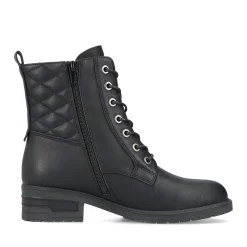 Best Rieker Damskie Buty Motocyklowe W Kolorze Nocno-Czarnym