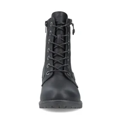 Best Rieker Damskie Buty Motocyklowe W Kolorze Nocno-Czarnym