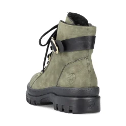 Clearance Rieker Damskie Buty Motocyklowe W Kolorze Zielonym
