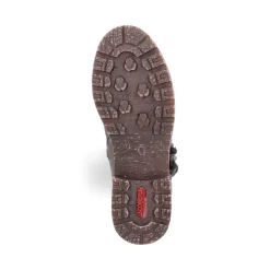 Fashion Rieker Damskie Buty Na Wysokim Obcasie W Kolorze Stalowoszarym